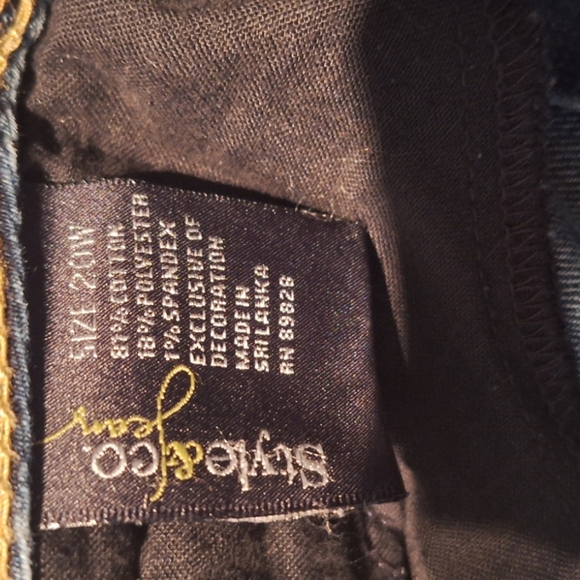 Style & Co Denim Jeans Sz 20W Wide/Boot Cut Double Button Plus Size - Picture 4 of 5